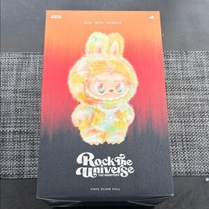 Pop Mart The Monsters Rock the Universe Vinyl Plush Doll, Brand New & Sealed